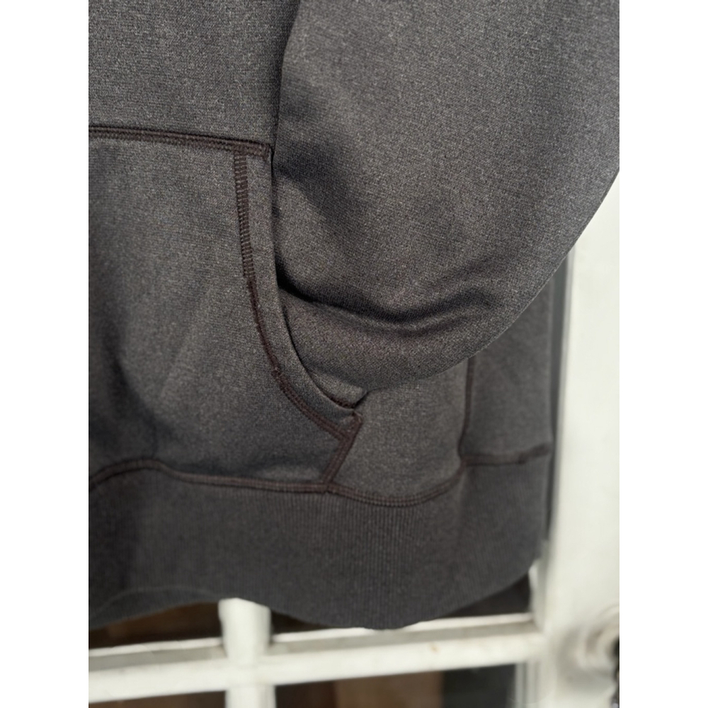 Under Armor Storm1 Women's Large Dark Gray & Pink Logo Long Sleeve Fleece Hoodie - Picture 8 of 15